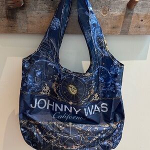 Johnny Was Navy Celestial Tote